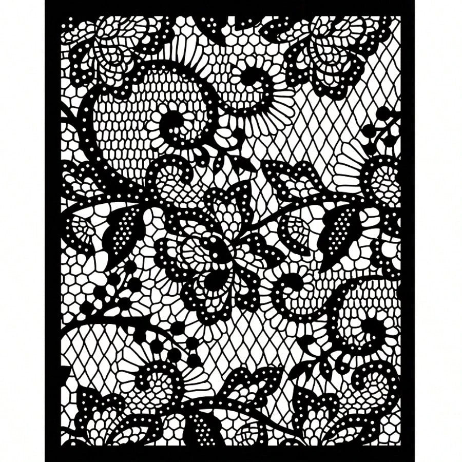 Reusable Floral Stencils For DIY Wall Art, Scrapbooking And Pressed Flowers- Durable PET Plastic, Easy To Use 10 In X 8 In Stencils