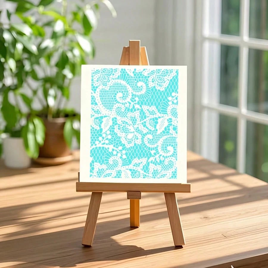 Reusable Floral Stencils For DIY Wall Art, Scrapbooking And Pressed Flowers- Durable PET Plastic, Easy To Use 10 In X 8 In Stencils