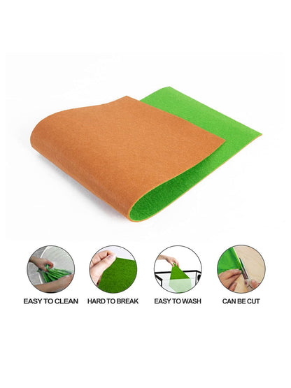 Reversible Reptile Carpet Pack of 2PCS, Terrarium Substrate Bedding Liner (17 in X 35 in) for 10/20/30/40 Gallon Tanks, Both Sides Usable Reptile Floor Mat