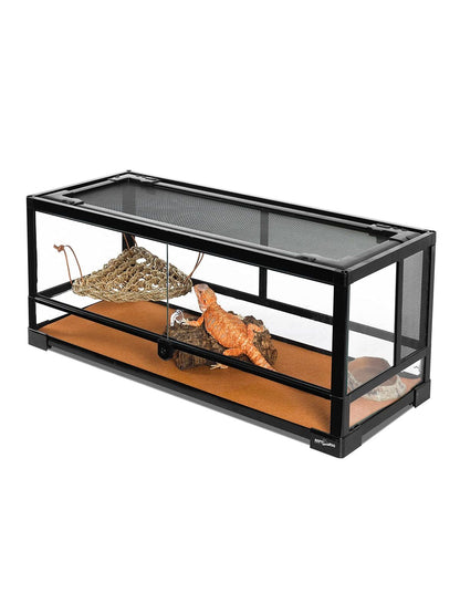 Reversible Reptile Carpet Pack of 2PCS, Terrarium Substrate Bedding Liner (17 in X 35 in) for 10/20/30/40 Gallon Tanks, Both Sides Usable Reptile Floor Mat