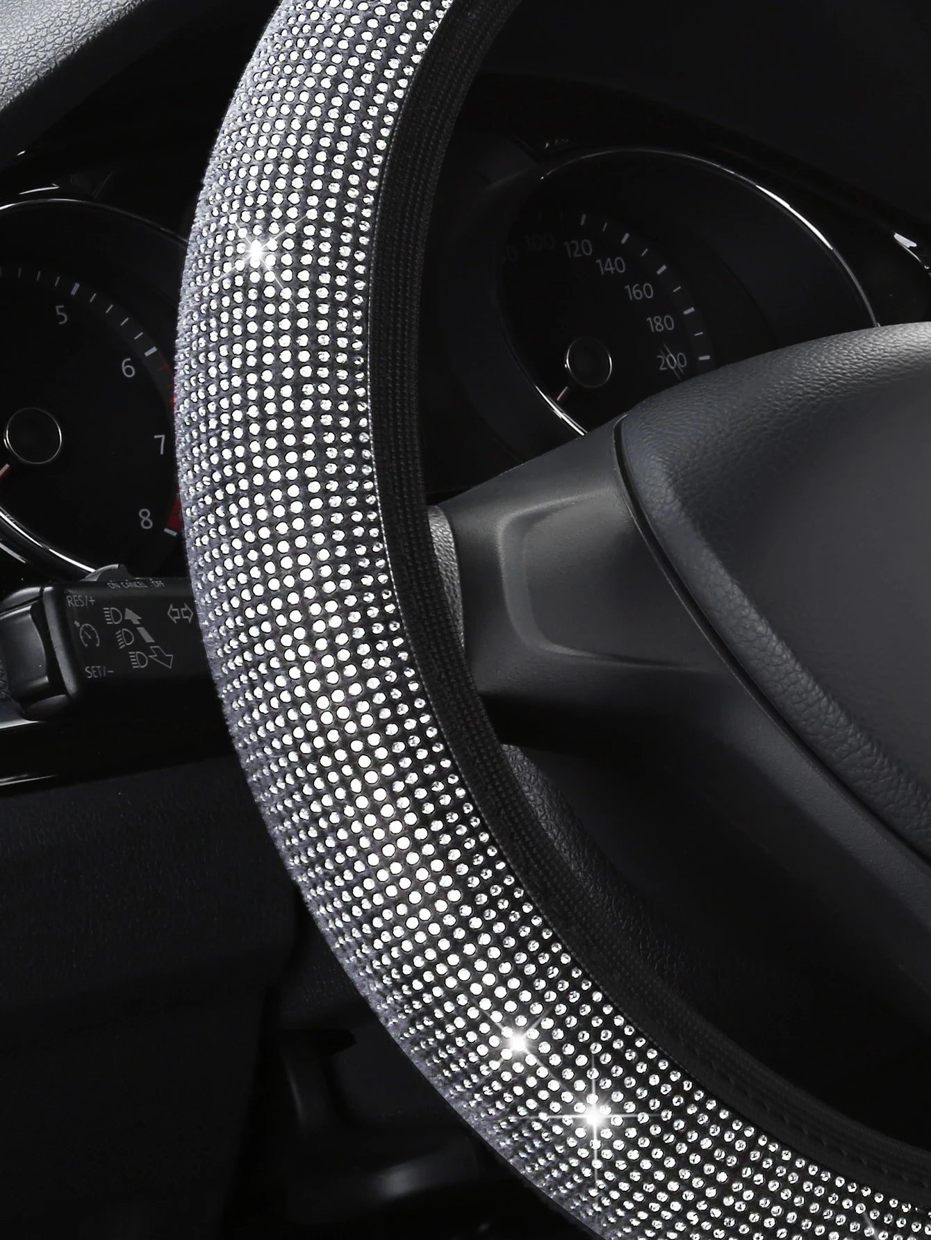 Rhinestone Decor Car Steering Wheel Cover,Car Women Accessories,Steering Wheel Cover For Women,Car Accessories