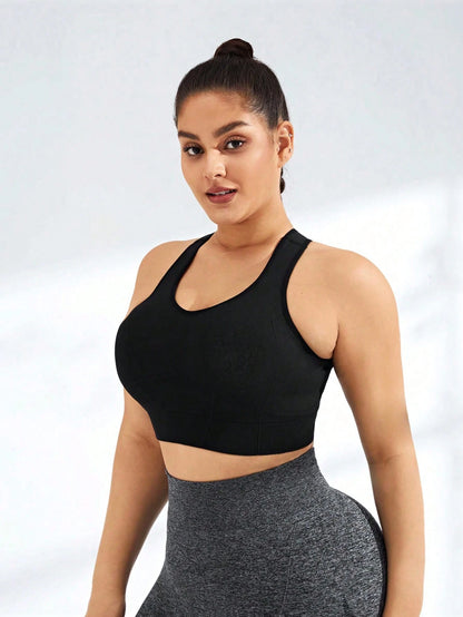 Rhythm Era Plus Size Women's Solid Color Sports Bra