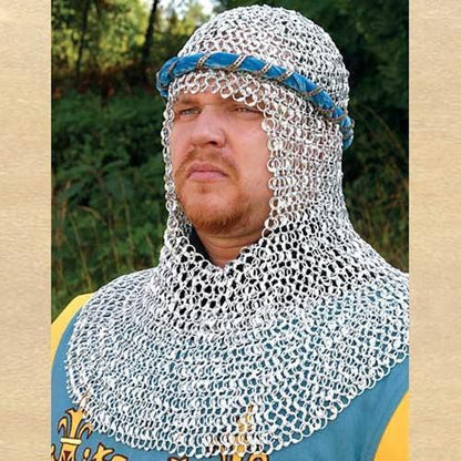 Riveted Aluminum Mail Armor Coif