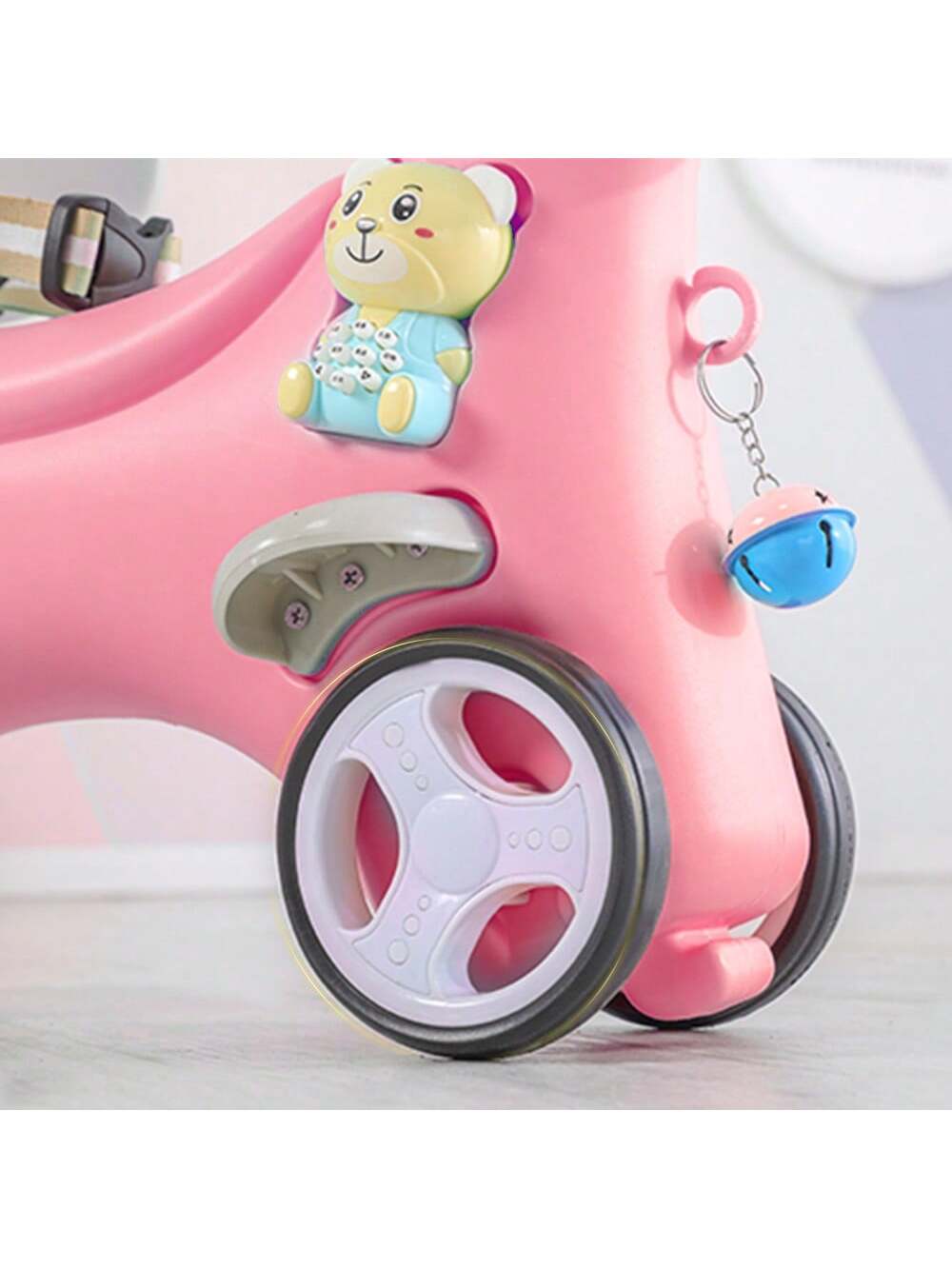 Rocking Horse For Toddlers, Balance Bike Ride On Toys With Push Handle, Backrest And Balance Board For Baby Girl And Boy, Unicorn Kids Riding Birthday(Available In Pink And Blue)
