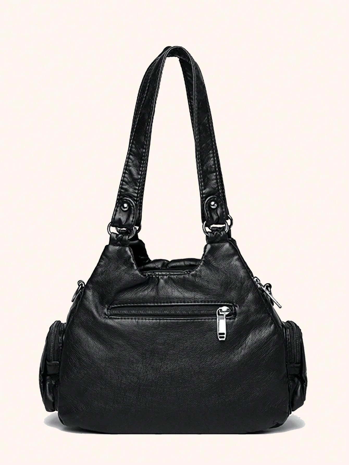 ROMWE Grunge Punk New Punk Rock Chic Ladies Shoulder Tote Bag, Darkcore Motorcycle Handbag For Women, New Fashionable Big Bags For Women, Goth
