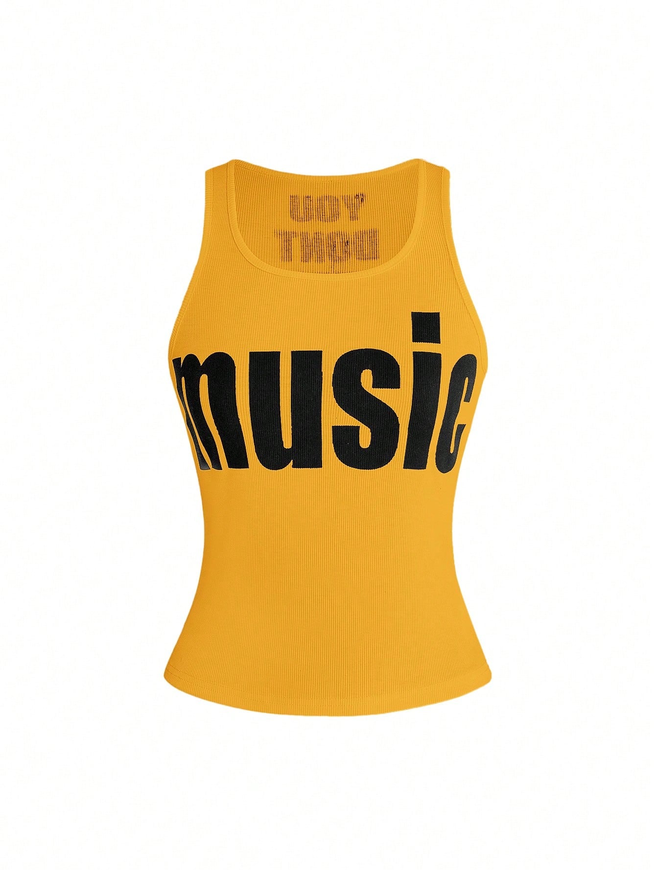 ROMWE Y2K Abby Letter Slogan Print Women Tank Top