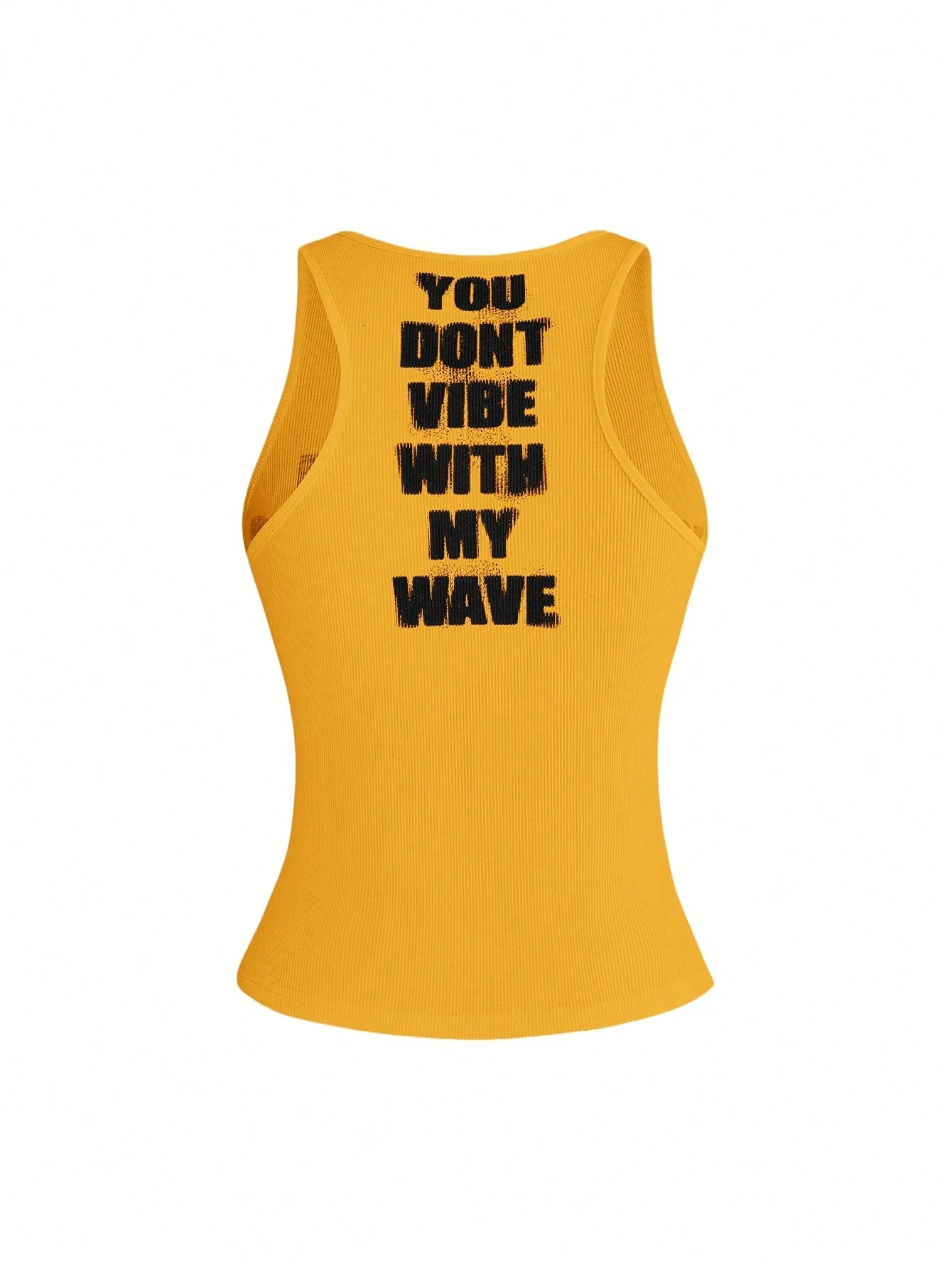ROMWE Y2K Abby Letter Slogan Print Women Tank Top