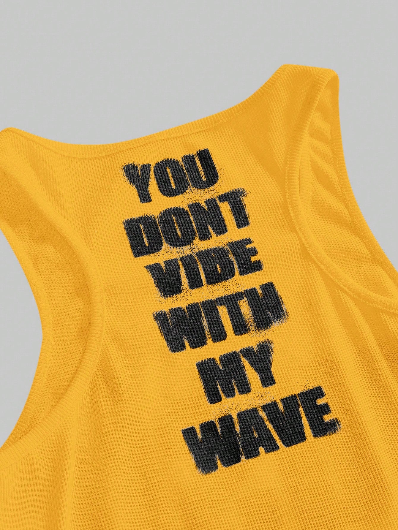 ROMWE Y2K Abby Letter Slogan Print Women Tank Top