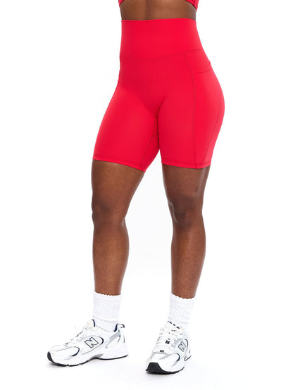 Rosa Pocket Short 7" - Salsa Red