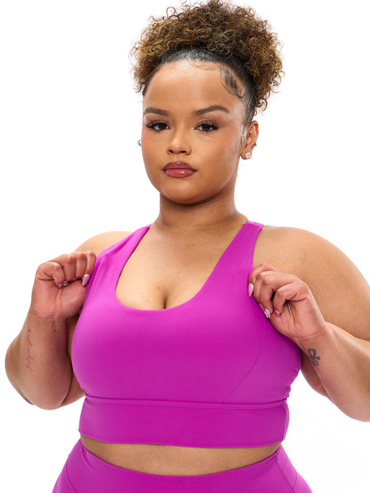 Rosa Sports Bra - Grape Juice