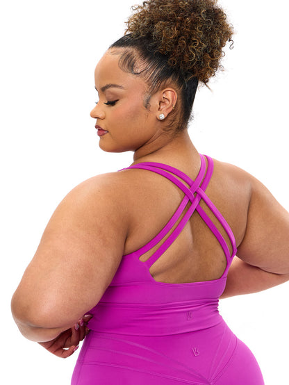 Rosa Sports Bra - Grape Juice
