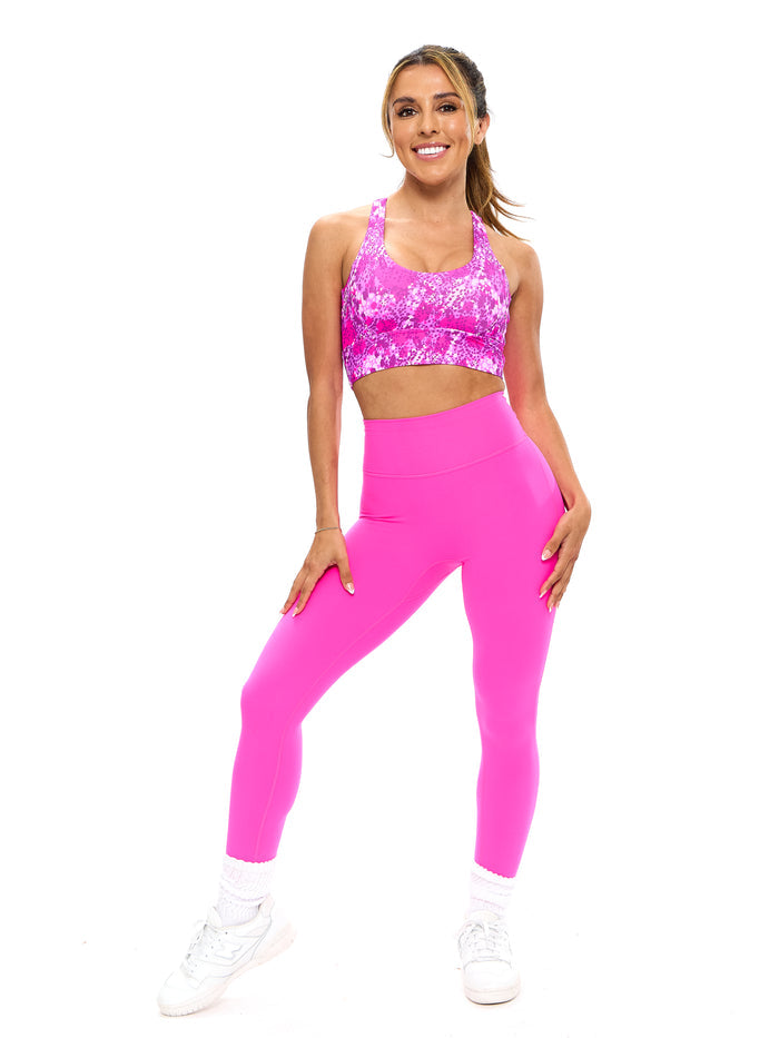 Rosa Sports Bra - Pop Rocks Fashun Print