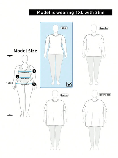 Rustia Plus Size Women's Gray T-Shirt, Elegant Square Neck Crossed Front Short Sleeve T-Shirt, Graceful And Generous Short Sleeve Summer 2 In 1 Gathered Waist Slim Fit Multi-Layer Flared Collar Casual