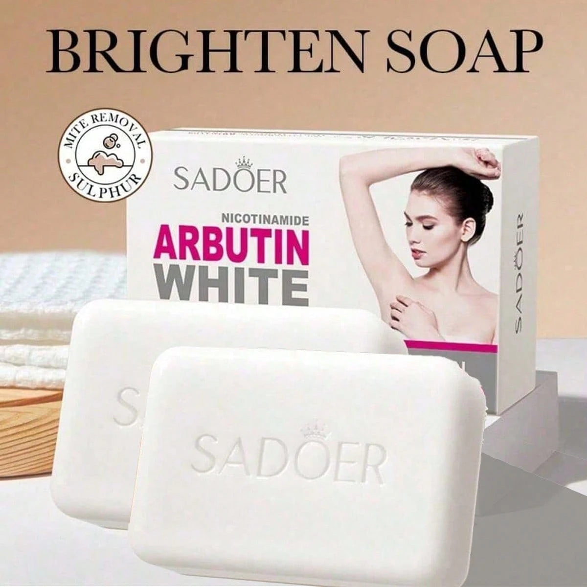 SADOER 100g Whitening Soap, Cleaning, Bathing, Cleansing, Handmade Soap, Cross Border Foreign Trade Wholesale