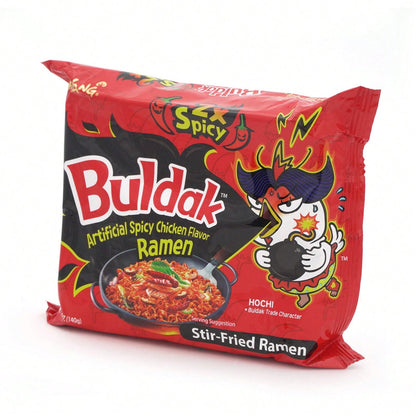 Samyang Buldak Spicy Ramen, Hot Chicken Ramen, Korean Stir-Fried Instant Noodle, Carbonara, 1 Bag With 5 Pack