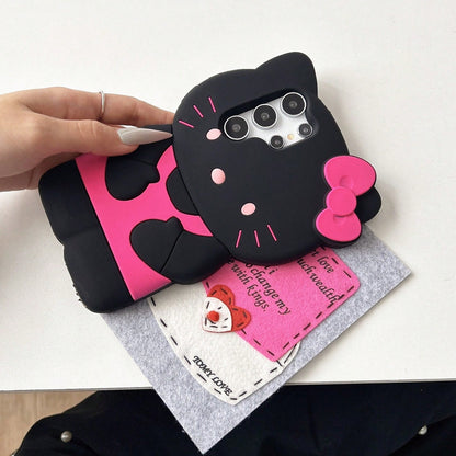 SANRIO 3D Stereo Silicone Phone, Shockproof Cute Cartoon Cover 16,16Pro,16ProMax,15,15Pro,15ProMax,14,14Pro,14ProMax,13,13Pro,13ProMax,12,12Pro,11,XR,XS, Daily Travel Party Dating Protective, Unisex F