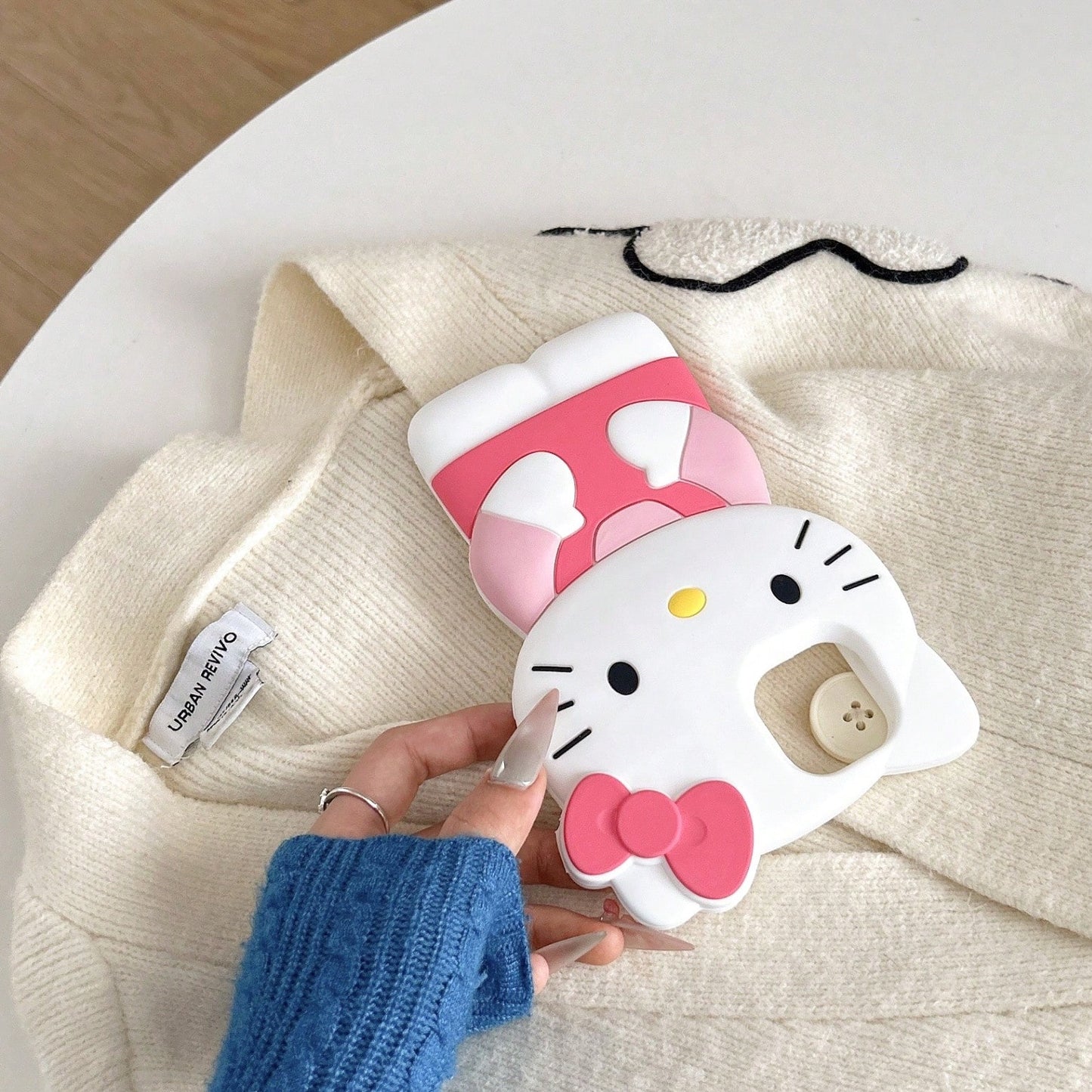 SANRIO 3D Stereo Silicone Phone, Shockproof Cute Cartoon Cover 16,16Pro,16ProMax,15,15Pro,15ProMax,14,14Pro,14ProMax,13,13Pro,13ProMax,12,12Pro,11,XR,XS, Daily Travel Party Dating Protective, Unisex F