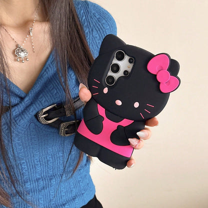 SANRIO 3D Stereo Silicone Phone, Shockproof Cute Cartoon Cover 16,16Pro,16ProMax,15,15Pro,15ProMax,14,14Pro,14ProMax,13,13Pro,13ProMax,12,12Pro,11,XR,XS, Daily Travel Party Dating Protective, Unisex F
