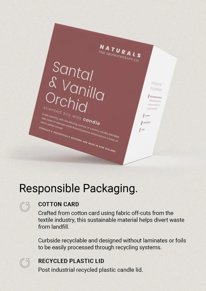 Santal & Vanilla Orchid Scented Candle