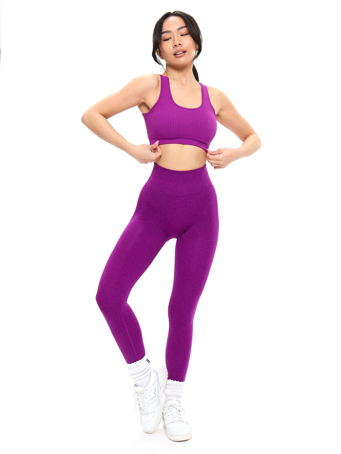 Scoop Seamless Sports Bra - Grape Juice