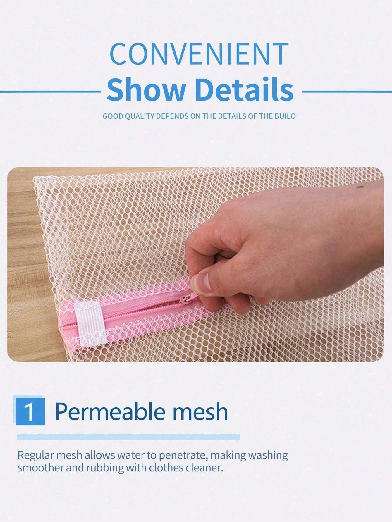 Set Of 3 (Large, Medium, And Small) Laundry Bags For Delicates, Small Mesh Laundry Bag, Mesh Laundry Bag, With Reinforced Zipper And Hanging Loop For Travel, Storage, College, Dorm, And Apartment Resi
