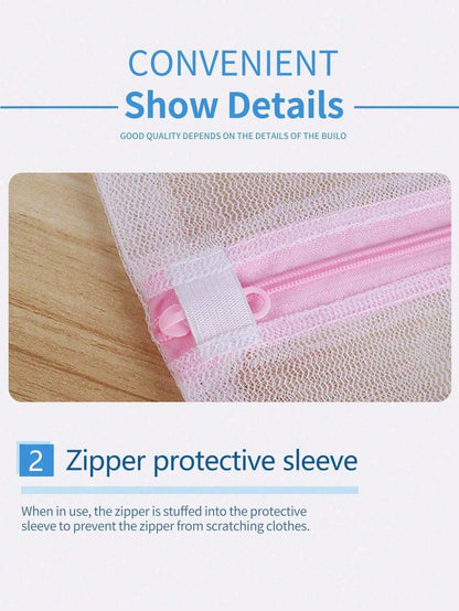 Set Of 3 (Large, Medium, And Small) Laundry Bags For Delicates, Small Mesh Laundry Bag, Mesh Laundry Bag, With Reinforced Zipper And Hanging Loop For Travel, Storage, College, Dorm, And Apartment Resi