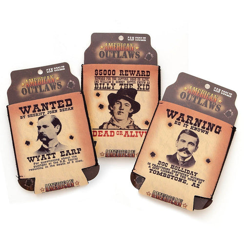 Set of 3 Old West Wanted Poster Koolies