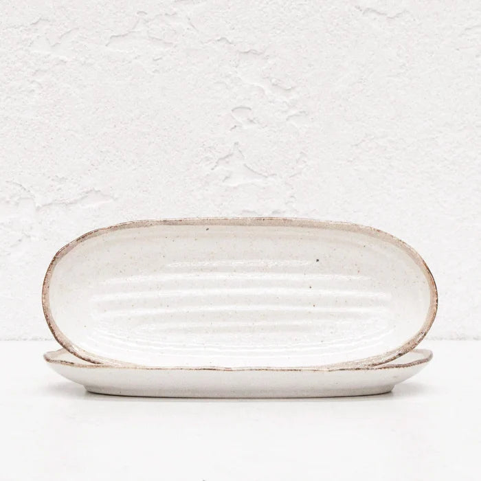 SHIROKARATSU Long Oval Plate