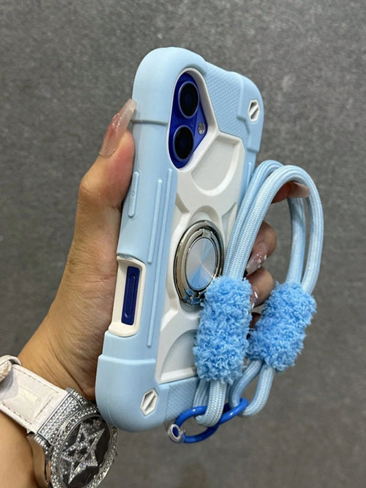 Shockproof Rugged Case Compatible With IPhone 18 Pro Max 17 16 15 14 13 12 11 Pro Max Plus 360° Swivel Ring Stand, Drop Resistant Full Body Rugged Case 3-In-1 Protective Durable Case
