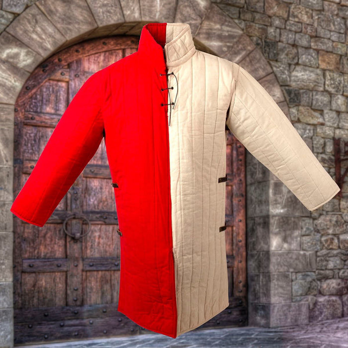 Side Buckle Padded Two Color Gambeson