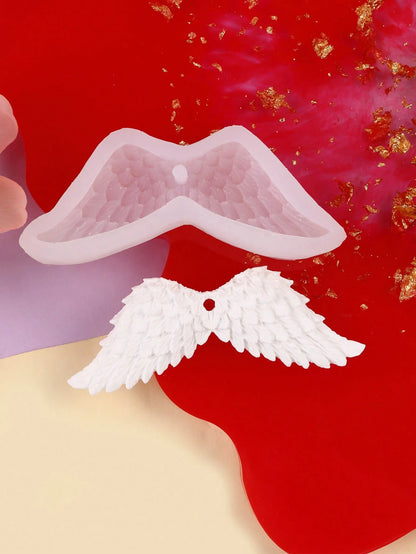 SikeSike 1pc Wing Shaped DIY Silicone Mold, White Aromatherapy Balm Silicone Mold For DIY Craft