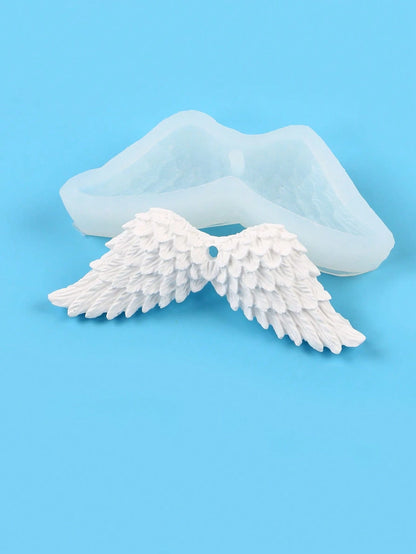 SikeSike 1pc Wing Shaped DIY Silicone Mold, White Aromatherapy Balm Silicone Mold For DIY Craft