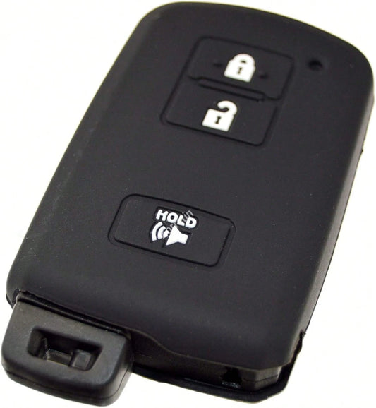 Silicone Remote Key Fob Cover Protector Compatible With 2018 2017 2016 Tacoma Land Cruise Prius V RAV4 HYQ14FBA