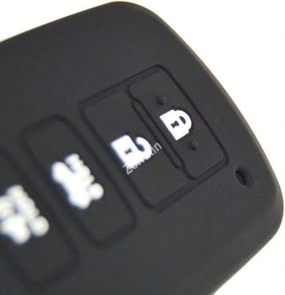 Silicone Remote Key Fob Cover Protector Compatible With 2018 2017 2016 Tacoma Land Cruise Prius V RAV4 HYQ14FBA
