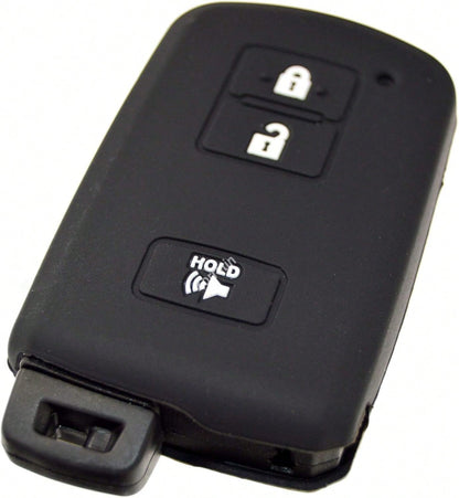 Silicone Remote Key Fob Cover Protector Compatible With 2018 2017 2016 Tacoma Land Cruise Prius V RAV4 HYQ14FBA