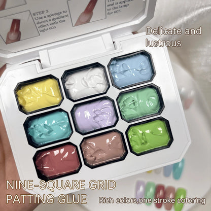 Simwey 9 Kinds Of Colorful Gradient Solid Nail Polishes, No Need To Wipe, Gentle On The Edges Of The Nails, High-Saturation Semi-Flowing Soft Nail Polish, Suitable For DIY Manicures And Nail Salon Des