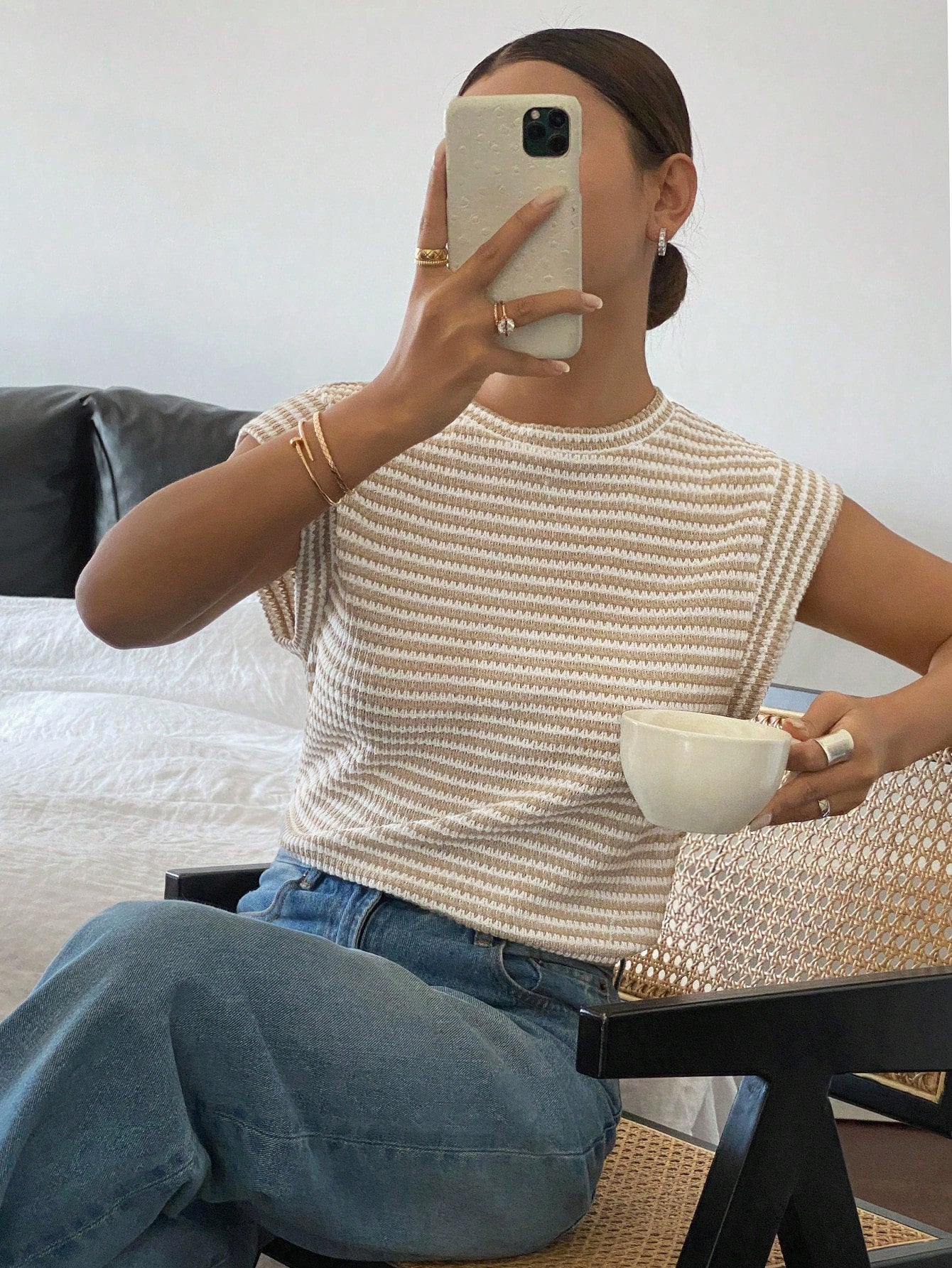 Siren Gaze Women White Round Neck Short Sleeve Casual T-Shirt Summer Travel