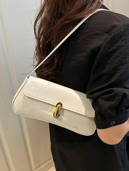 Small Women PVC Underarm Shoulder Handbag, Fashion Accessory For Dates, Outings And Parties