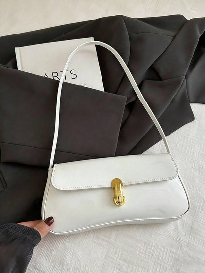 Small Women PVC Underarm Shoulder Handbag, Fashion Accessory For Dates, Outings And Parties