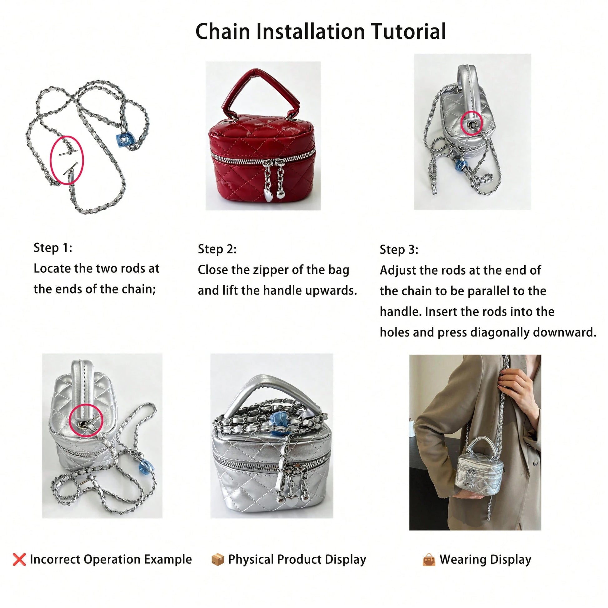 Small Wynndora Classic Diamond Quilted Handbag, Multifunctional Waterproof Zipper Closure Shoulder Bag For Daily Shopping