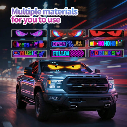 Smart, Flexible, Programmable LED Matrix Display 1696, USB-Powered, Supports App And Remote Control Operation, Suitable For Car Rear Windows, Wall Decorations For College Students Returning To School