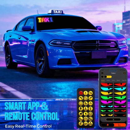 Smart, Flexible, Programmable LED Matrix Display 1696, USB-Powered, Supports App And Remote Control Operation, Suitable For Car Rear Windows, Wall Decorations For College Students Returning To School