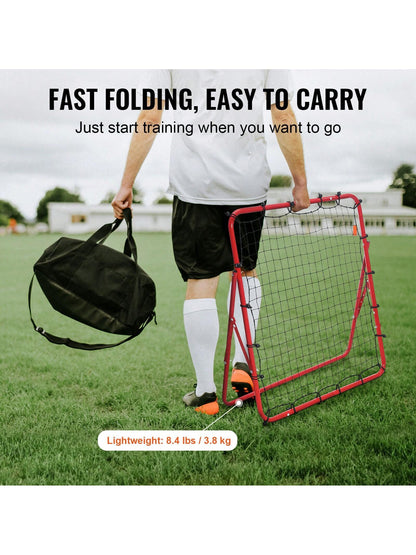 Soccer Rebounder Rebound Net Rebound Board, Portable Soccer Training Gift Football Wall, Angle Goal Net, Auxiliary Tools And Equipment For All Ages, Easy To Install And Perfect Storage, Passing And S
