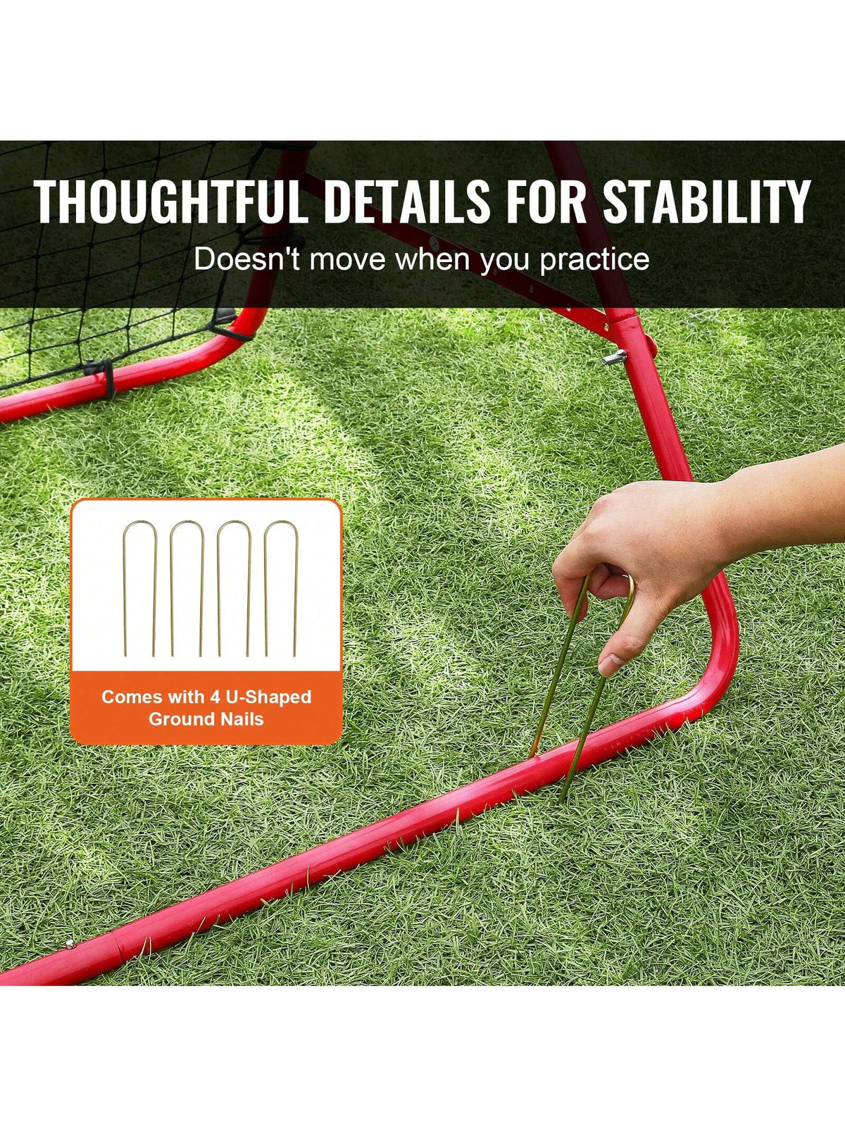 Soccer Rebounder Rebound Net Rebound Board, Portable Soccer Training Gift Football Wall, Angle Goal Net, Auxiliary Tools And Equipment For All Ages, Easy To Install And Perfect Storage, Passing And S