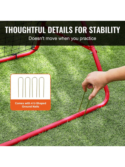 Soccer Rebounder Rebound Net Rebound Board, Portable Soccer Training Gift Football Wall, Angle Goal Net, Auxiliary Tools And Equipment For All Ages, Easy To Install And Perfect Storage, Passing And S