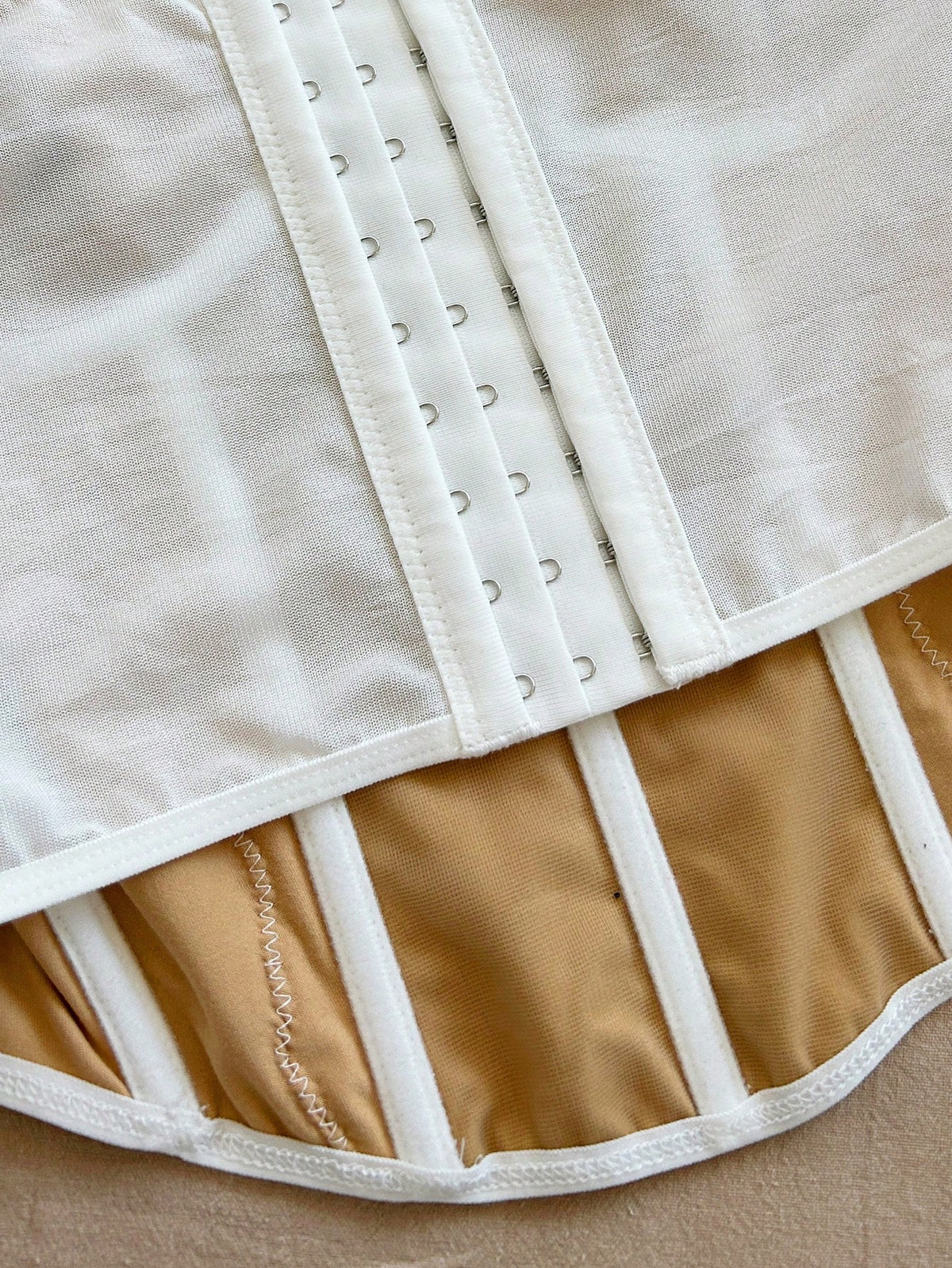 Soleia Elegant Beige Floral Lace Trim Bustier Camisole,Fitted Shaping Support Vacation Camis,Party,Valentine's Day,Beach Cruise,Date,Spring,No Chest Padding