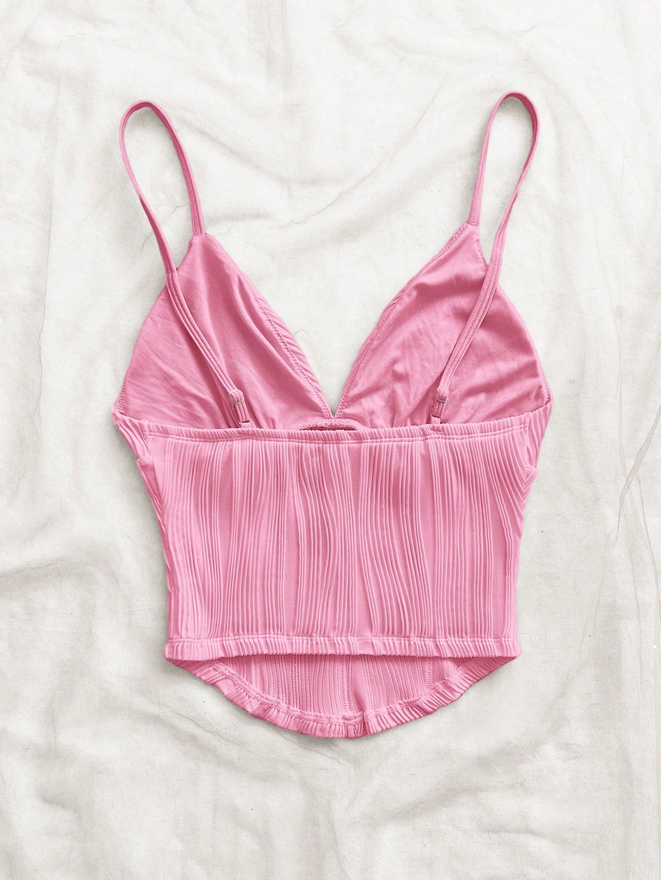 Soleia Women's Solid Color Slim Fit Versatile Daily Vacation Outing Camisole Top Pink Summer Sexy No Chest Padding Date Night Night Out Party