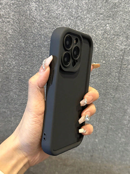 Solid Color Blue Basic Thick Shockproof Phone Case Compatible With IPhone 17 Pro Max/17 Pro/17 Air/17/16 Pro Max/16/16 Pro/16 Plus/16E/15/15 Plus/15 Pro/15 Pro Max/11/12/13/14 Pro Max/XS/XR/11 Pro/11