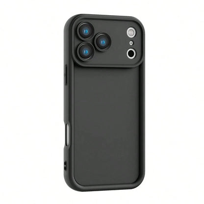 Solid Color Blue Basic Thick Shockproof Phone Case Compatible With IPhone 17 Pro Max/17 Pro/17 Air/17/16 Pro Max/16/16 Pro/16 Plus/16E/15/15 Plus/15 Pro/15 Pro Max/11/12/13/14 Pro Max/XS/XR/11 Pro/11
