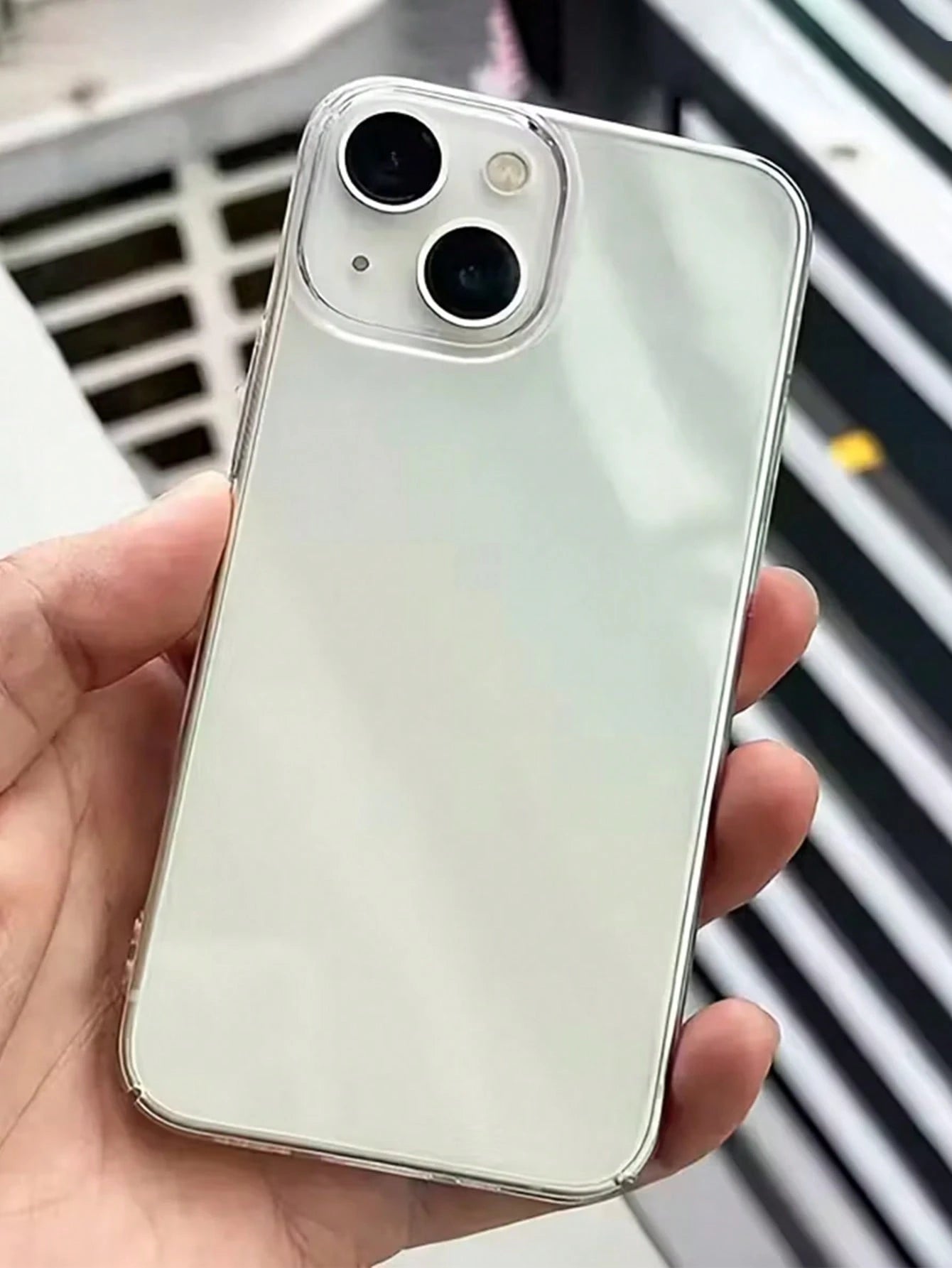 Solid Color Material Transparent Ribbed Suitcase Style Solid Plain Basic TPU Soft Phone Case 5pcs/Pack Transparent Back Cover Compatible With IPhone 17 16 15 14 13 12 11 Pro Max 17 Air 16 15 14 Plus 1